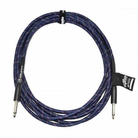 Cabo para Instrumentos 4,57m P10 15FT Paris Azul SANTO por 90,90 à vista no boleto/pix ou parcele em até 3x sem juros. Compre na loja Mundomax!