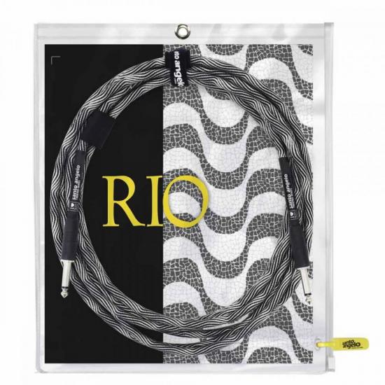 Cabo para Instrumentos 4,57m P10 15FT Rio Preto/Branco SANTO por 95,90 à vista no boleto/pix ou parcele em até 3x sem juros. Compre na loja Mundomax!