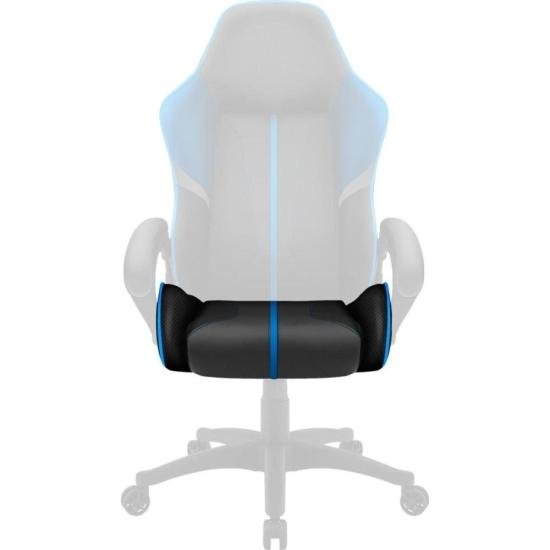 Assento Para Cadeira BC1 Boss Cinza/Azul ThunderX3 por 419,90 à vista no boleto/pix ou parcele em até 10x sem juros. Compre na loja Thunderx3!