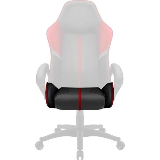 Assento Para Cadeira BC1 Boss Cinza/Vermelho ThunderX3 (72193)
