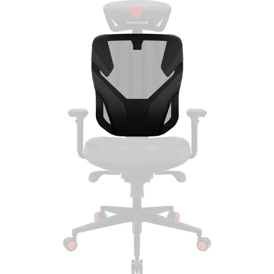 Encosto Para Cadeira Yama5 Preto/Vermelho ThunderX3 por 959,90 à vista no boleto/pix ou parcele em até 10x sem juros. Compre na loja Thunderx3!