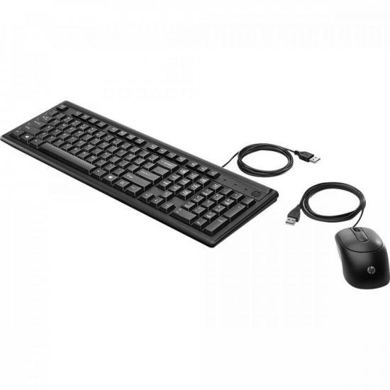 Kit Teclado + Mouse USB 160 Preto HP por 159,99 à vista no boleto/pix ou parcele em até 6x sem juros. Compre na loja Mundomax!