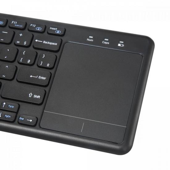 Teclado com Mouse Touch sem Fio KW-T100 Preto C3TECH por 169,99 à vista no boleto/pix ou parcele em até 6x sem juros. Compre na loja Mundomax!