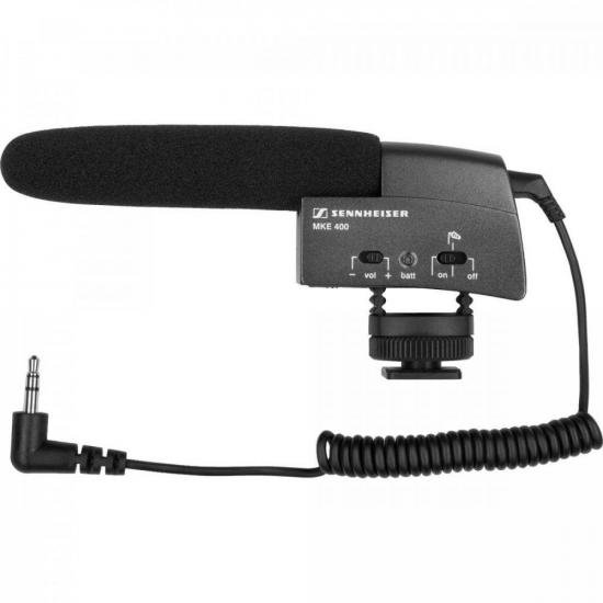 Microfone Shotgun Sennheiser MKE 400 Preto (72381)