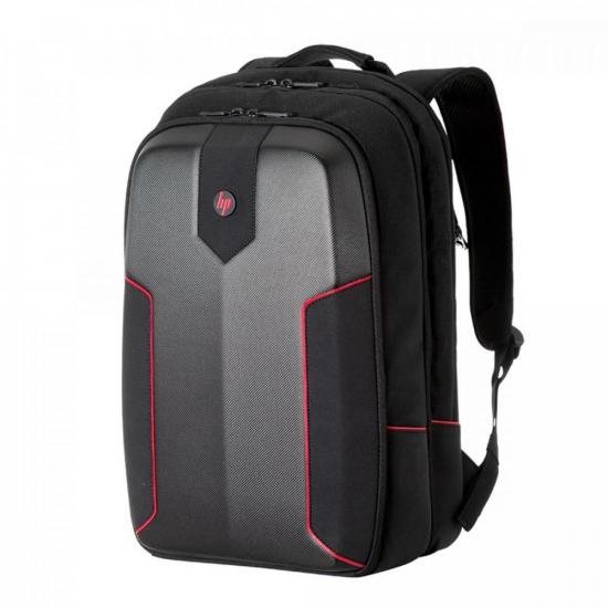 Mochila para Notebook 15,6\" 3EJ61LA Preta/Vermelha HP por 466,90 à vista no boleto/pix ou parcele em até 10x sem juros. Compre na loja Mundomax!
