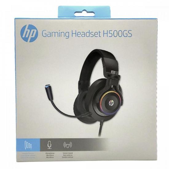 Headset Gamer 7.1 RGB USB H500GS Preto HP por 400,90 à vista no boleto/pix ou parcele em até 10x sem juros. Compre na loja Mundomax!