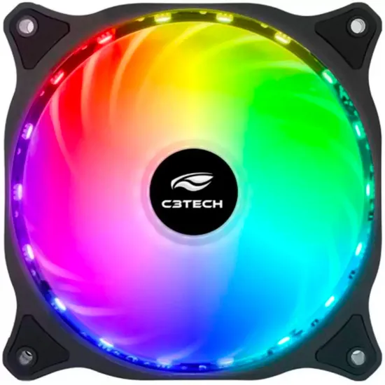 Cooler Fan 12cm RGB 18 LED Storm F9-L150RGB C3TECH por 29,99 à vista no boleto/pix ou parcele em até 1x sem juros. Compre na loja Mundomax!