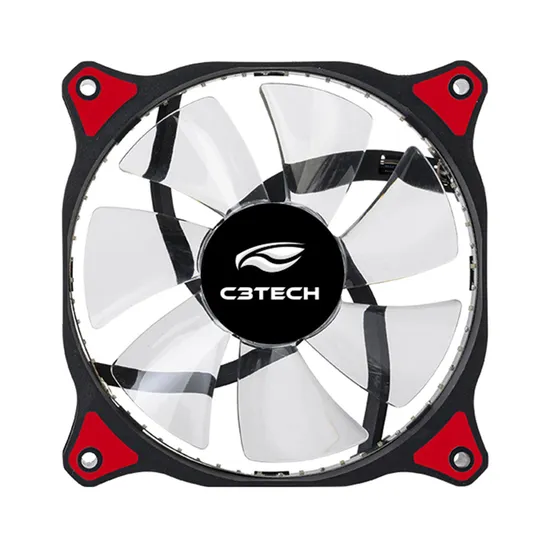 Cooler Fan 12cm 30 LED Storm F7-L130RD Vermelho C3TECH (72422)