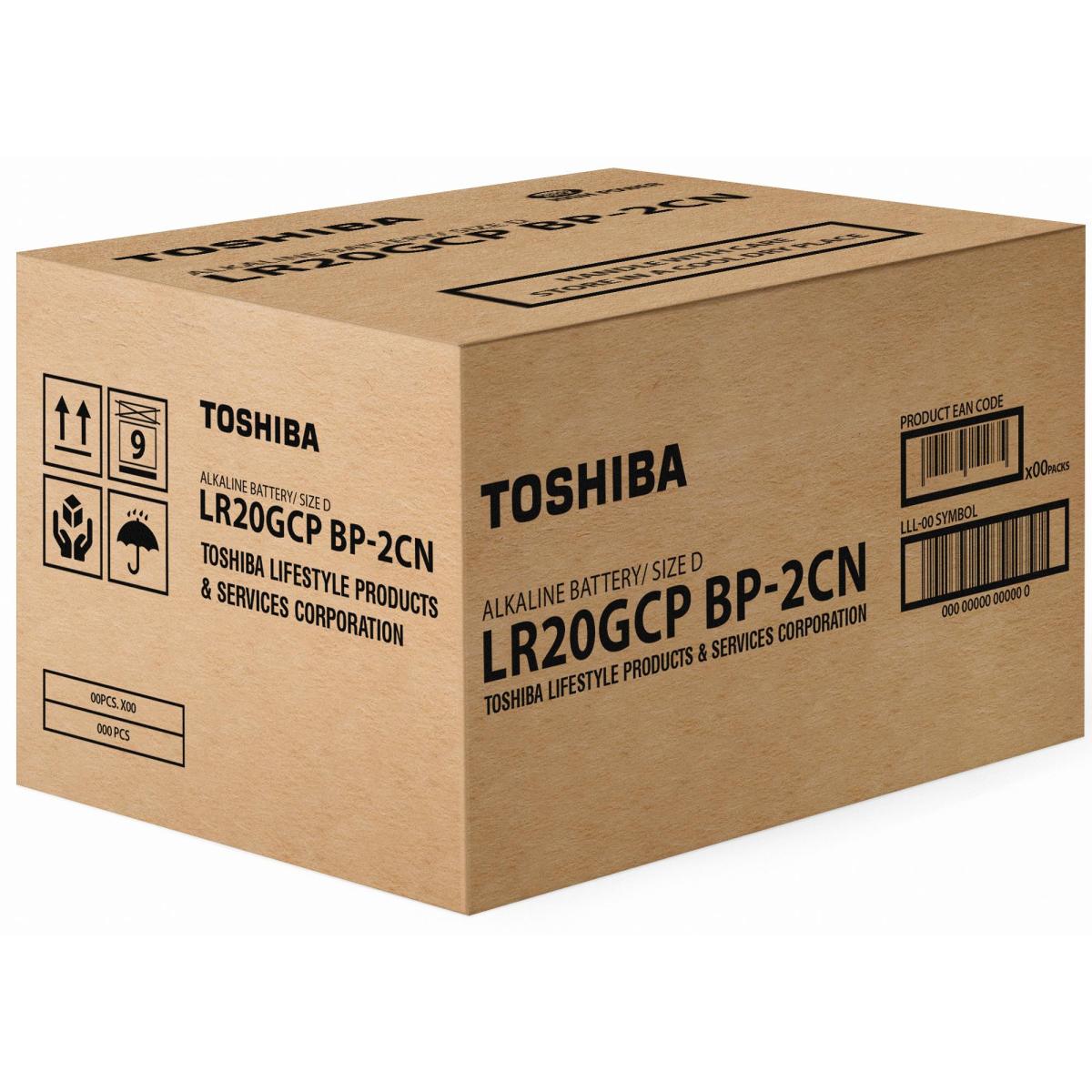 LR6GCP BP-2CN - PILES LR6 - PACK DE 2 - Toshiba