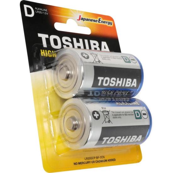 Pilha Alcalina D 1,5V LR20GCP (C/2 Pilhas) Toshiba por 40,00 à vista no boleto/pix ou parcele em até 1x sem juros. Compre na loja Mundomax!