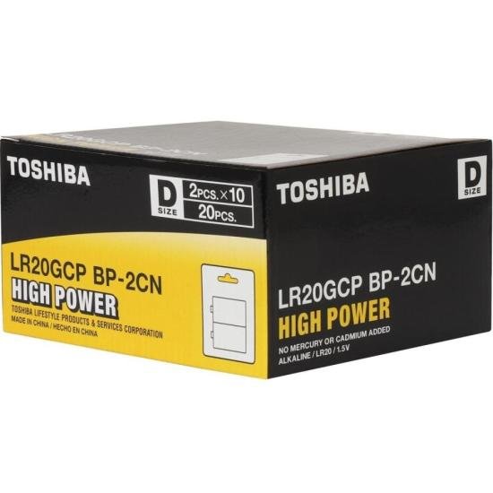 Pilha Alcalina D 1,5V LR20GCP (C/2 Pilhas) Toshiba por 40,00 à vista no boleto/pix ou parcele em até 1x sem juros. Compre na loja Mundomax!