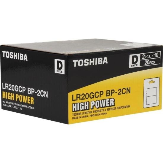 Pilha Alcalina D 1,5V LR20GCP (C/2 Pilhas) Toshiba por 40,00 à vista no boleto/pix ou parcele em até 1x sem juros. Compre na loja Mundomax!