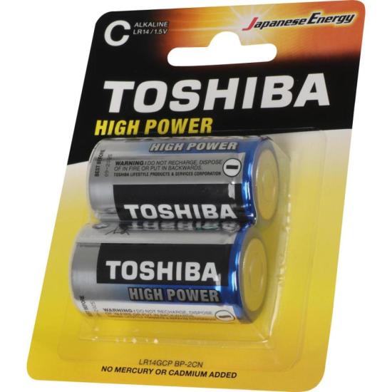 Pilha Alcalina C 1,5V LR14GCP (C/2 Pilhas) Toshiba por 30,00 à vista no boleto/pix ou parcele em até 1x sem juros. Compre na loja Mundomax!