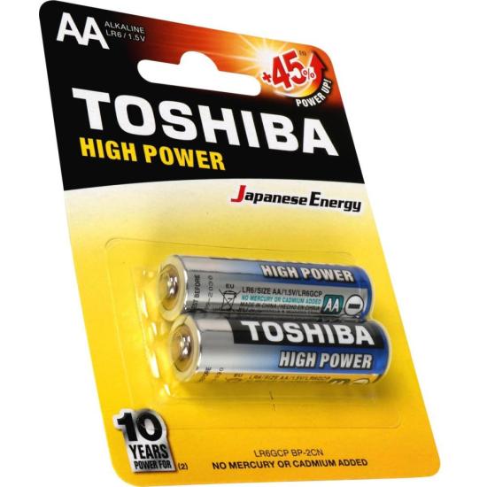 Pilha Alcalina AA 1,5V LR6GCP (C/2 Pilhas) Toshiba por 10,00 à vista no boleto/pix ou parcele em até 1x sem juros. Compre na loja Mundomax!