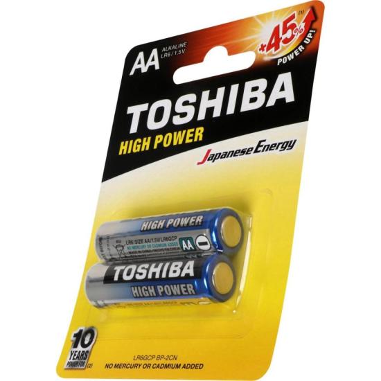 Pilha Alcalina AA 1,5V LR6GCP (C/2 Pilhas) Toshiba por 10,00 à vista no boleto/pix ou parcele em até 1x sem juros. Compre na loja Mundomax!