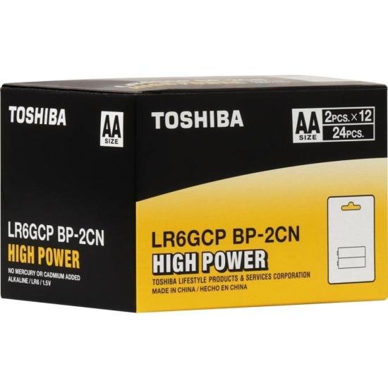 Pilha Alcalina AA 1,5V LR6GCP (C/2 Pilhas) Toshiba por 10,00 à vista no boleto/pix ou parcele em até 1x sem juros. Compre na loja Mundomax!