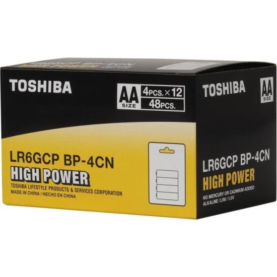Pilha Alcalina AA 1,5V LR6GCP (C/4 Pilhas) Toshiba por 17,00 à vista no boleto/pix ou parcele em até 1x sem juros. Compre na loja Mundomax!