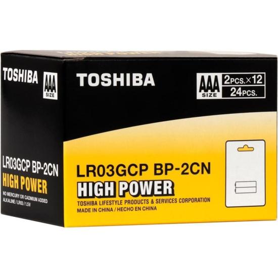 Pilha Alcalina AAA 1,5V LR03GCP (C/2 Pilhas) Toshiba por 10,00 à vista no boleto/pix ou parcele em até 1x sem juros. Compre na loja Mundomax!