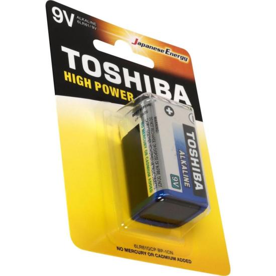 Bateria Alcalina 9V 6LR61GCP (C/1 Bateria) Toshiba por 21,00 à vista no boleto/pix ou parcele em até 1x sem juros. Compre na loja Mundomax!