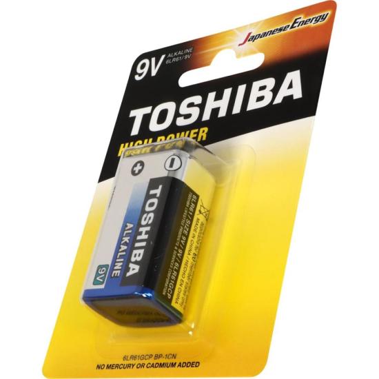 Bateria Alcalina 9V 6LR61GCP (C/1 Bateria) Toshiba por 21,00 à vista no boleto/pix ou parcele em até 1x sem juros. Compre na loja Mundomax!