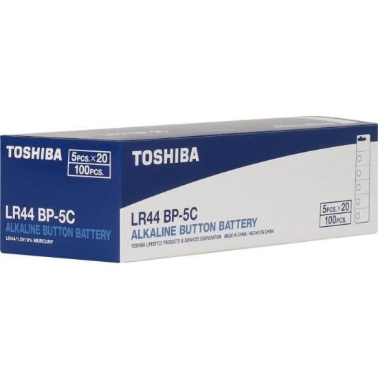 Pilha Botão Alcalina 1,5V LR44 (C/5 Pilhas) Toshiba por 27,00 à vista no boleto/pix ou parcele em até 1x sem juros. Compre na loja Mundomax!