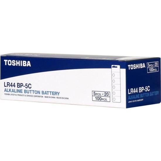 Pilha Botão Alcalina 1,5V LR44 (C/5 Pilhas) Toshiba por 27,00 à vista no boleto/pix ou parcele em até 1x sem juros. Compre na loja Mundomax!
