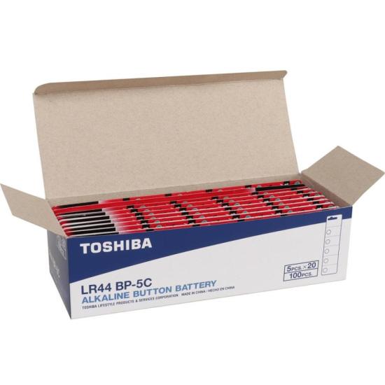 Pilha Botão Alcalina 1,5V LR44 (C/5 Pilhas) Toshiba por 27,00 à vista no boleto/pix ou parcele em até 1x sem juros. Compre na loja Mundomax!