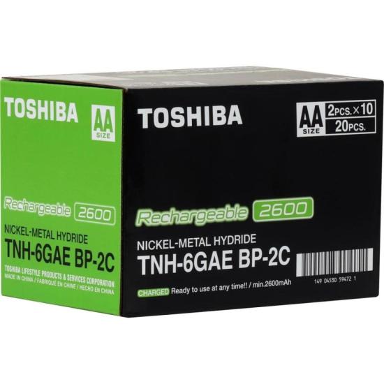 Pilha Recarregável AA 1,2v 2600mAh TNH6GAE (C/2 Pilhas) Toshiba por 48,00 à vista no boleto/pix ou parcele em até 1x sem juros. Compre na loja Mundomax!