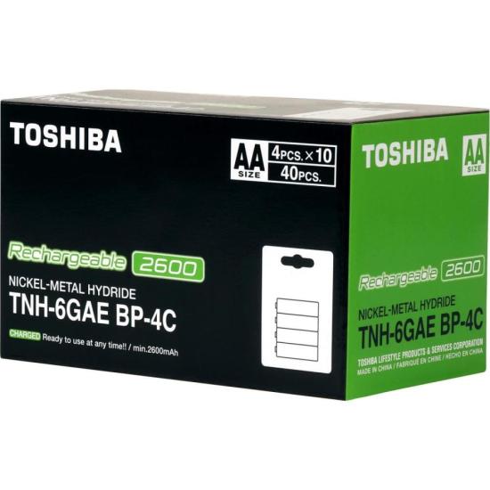 Pilha Recarregável AA 1,2v 2600mAh TNH6GAE (C/4 Pilhas) Toshiba por 83,00 à vista no boleto/pix ou parcele em até 3x sem juros. Compre na loja Mundomax!