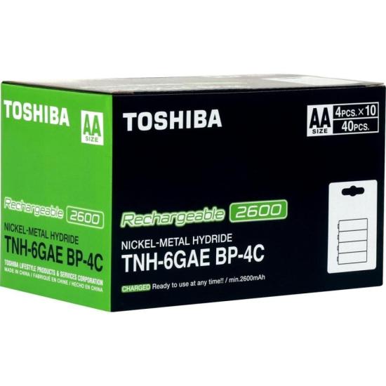 Pilha Recarregável AA 1,2v 2600mAh TNH6GAE (C/4 Pilhas) Toshiba por 83,00 à vista no boleto/pix ou parcele em até 3x sem juros. Compre na loja Mundomax!