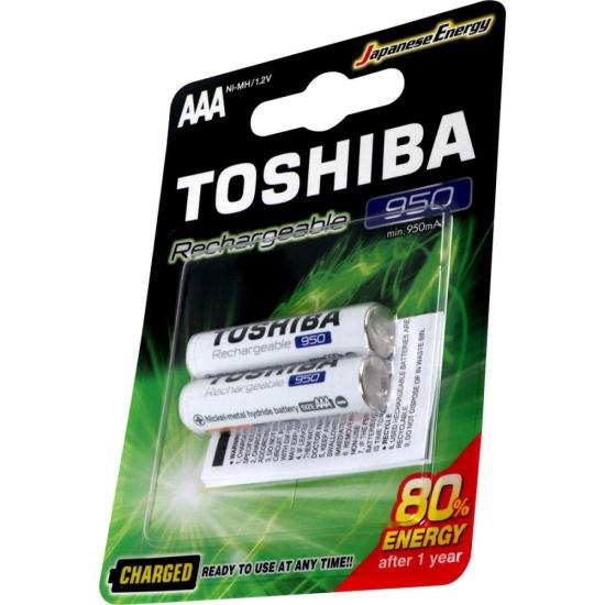 Pilha Recarregável AAA 1,2v 950mAh TNH03GAE (C/2 Pilhas) Toshiba por 32,00 à vista no boleto/pix ou parcele em até 1x sem juros. Compre na loja Mundomax!