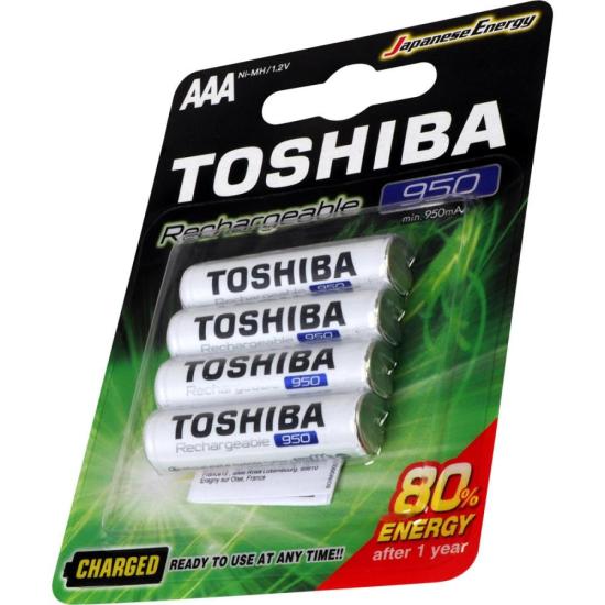 Pilha Recarregável AAA 1,2V 950mAh TNH03GAE (C/4 Pilhas) Toshiba por 43,00 à vista no boleto/pix ou parcele em até 1x sem juros. Compre na loja Mundomax!