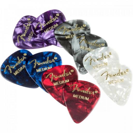 Palheta Celulóide Shape Classic 351 Medium Confetti FENDER C12 por 0,00 à vista no boleto/pix ou parcele em até 1x sem juros. Compre na loja Mundomax!