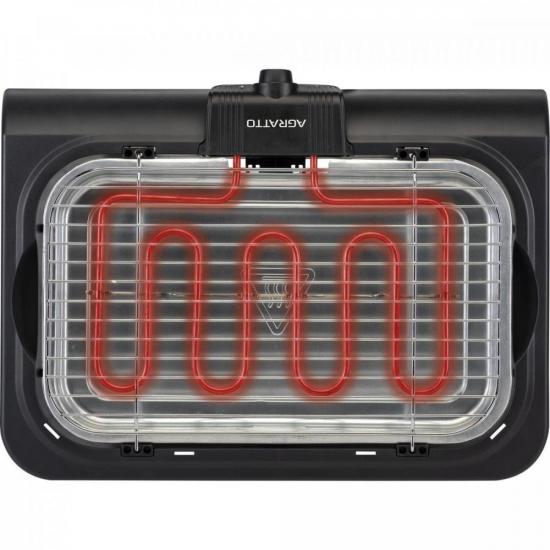 Churrasqueira Elétrica Agratto CH2-01 Mr.Cheff Preta 127v por 172,99 à vista no boleto/pix ou parcele em até 6x sem juros. Compre na loja Mundomax!