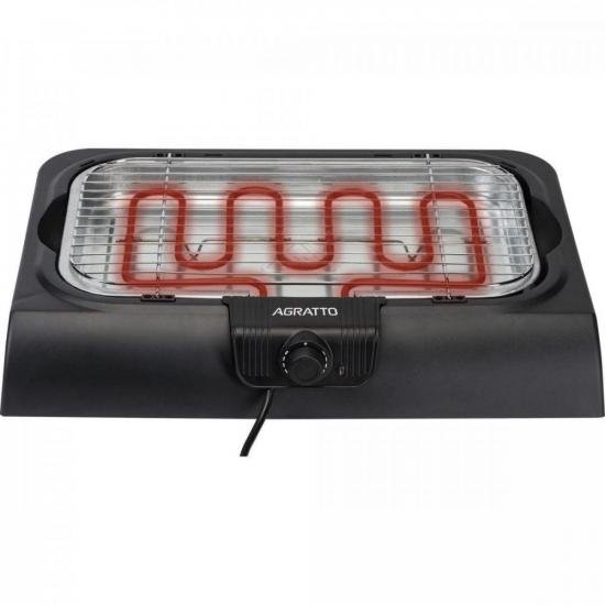 Churrasqueira Elétrica Agratto CH2-02 Mr.Cheff Preta 220v por 159,99 à vista no boleto/pix ou parcele em até 6x sem juros. Compre na loja Mundomax!