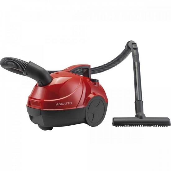 Aspirador de Pó 127V 1500W Praticci Vermelho AGRATTO por 0,00 à vista no boleto/pix ou parcele em até 1x sem juros. Compre na loja Mundomax!