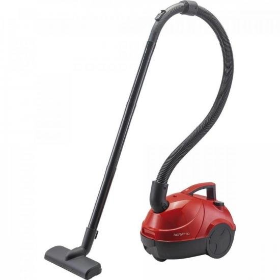 Aspirador de Pó 127V 1500W Praticci Vermelho AGRATTO por 0,00 à vista no boleto/pix ou parcele em até 1x sem juros. Compre na loja Mundomax!