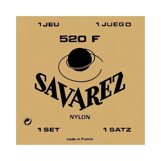 Encordoamento para Violão SAVAREZ de Nylon Alta 520F Tradicional por 233,90 à vista no boleto/pix ou parcele em até 9x sem juros. Compre na loja Mundomax!