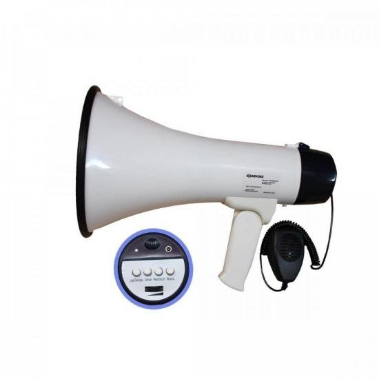 Megafone com Microfone e Sirene 15W 1503X Branco SOUNDVOICE (72568)