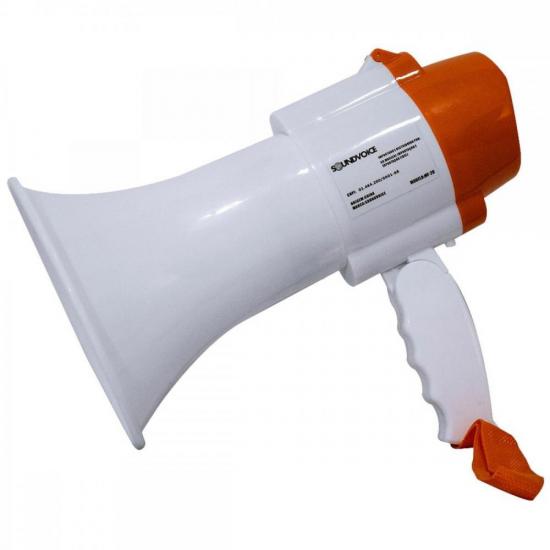 Megafone 20W MF-20 Branco SOUNDVOICE por 159,99 à vista no boleto/pix ou parcele em até 6x sem juros. Compre na loja Mundomax!