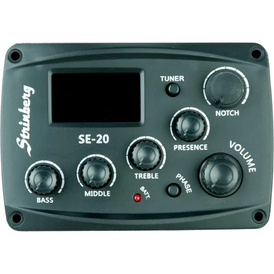 Pré Amplificador para Violão ZEUS SE20 PretoX (72685)