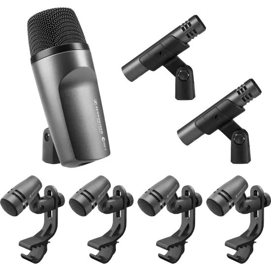 Kit Microfone Para Bateria Sennheiser E 600 Preto (72690)