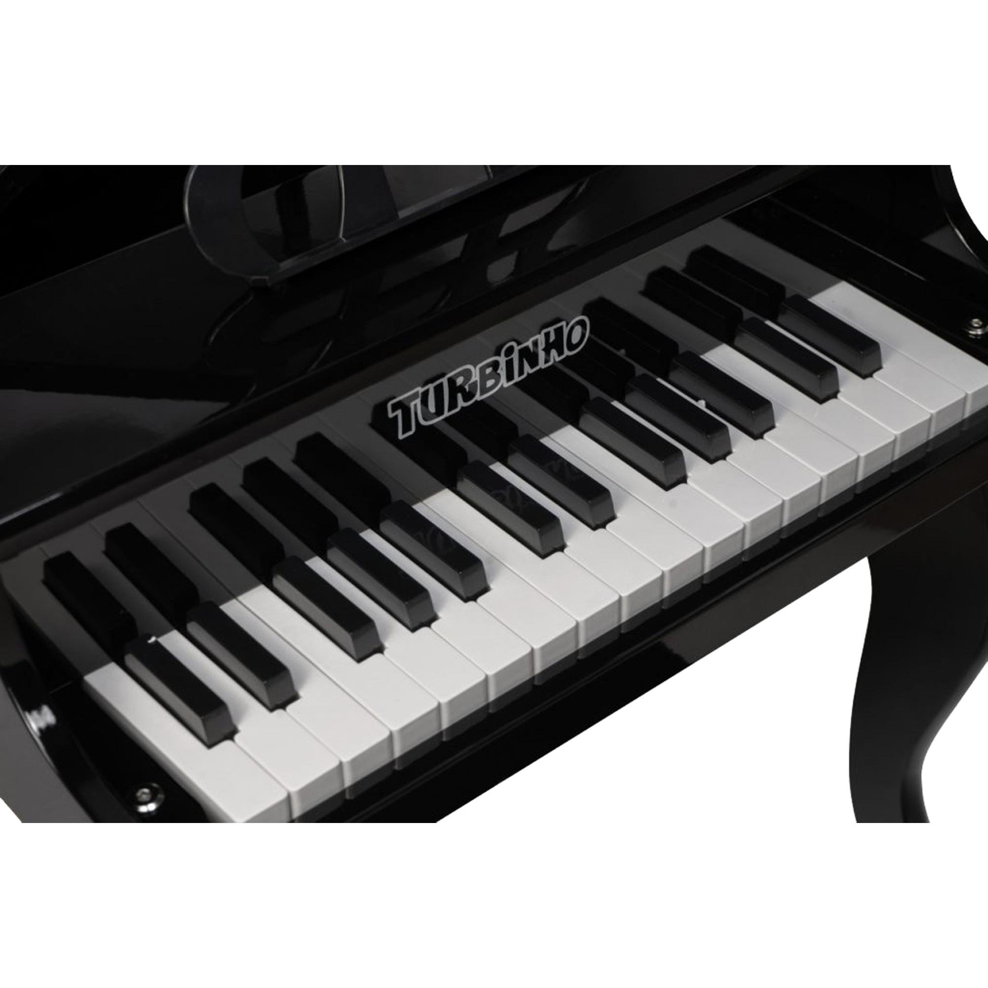 Piano Infantil de Cauda TURBINHO 30K Preto