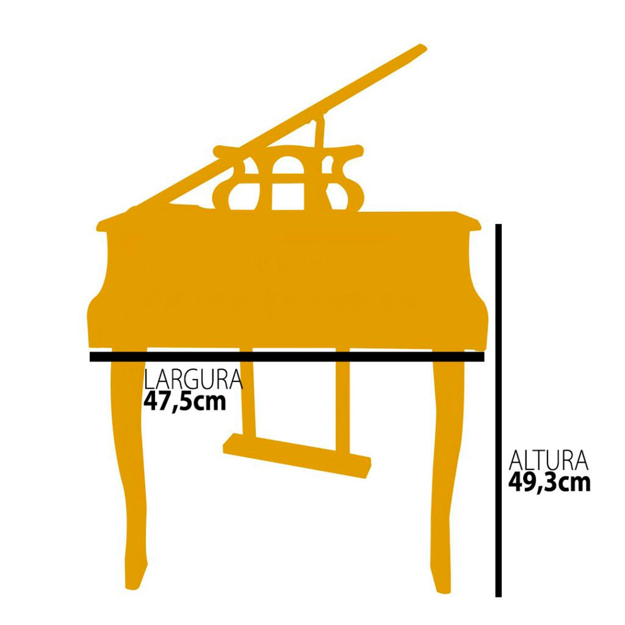 Piano Infantil de Cauda TURBINHO 30K Preto