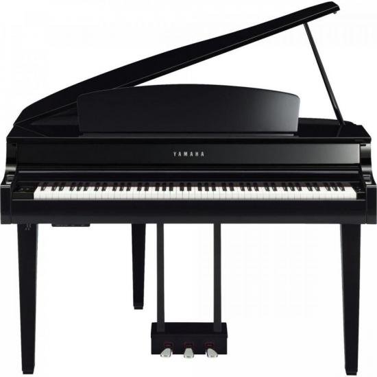 Piano Yamaha Clavinova CLP-765GP Digital Preto Polido por 0,00 à vista no boleto/pix ou parcele em até 1x sem juros. Compre na loja Mundomax!