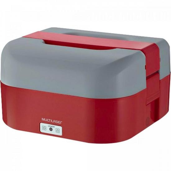 Aquecedor de Alimentos 1,6L 60W Bivolt CE136 Vermelha/Cinza MULTILASER por 115,90 à vista no boleto/pix ou parcele em até 4x sem juros. Compre na loja Mundomax!