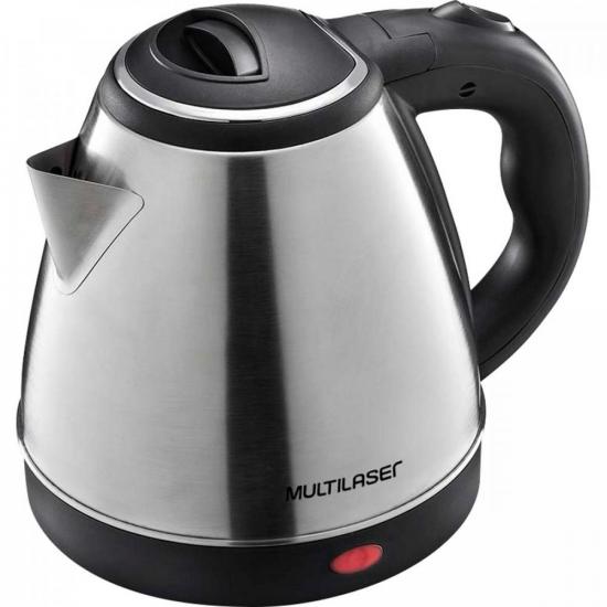 Chaleira Elétrica 1,8L Inox 1200W 127V BE007 Preta/Prata por 101,90 à vista no boleto/pix ou parcele em até 4x sem juros. Compre na loja Mundomax!