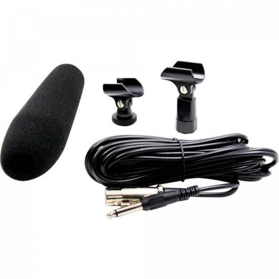 Microfone Leson HTL81 Condensador Direcional Shotgun Preto por 325,99 à vista no boleto/pix ou parcele em até 10x sem juros. Compre na loja Mundomax!