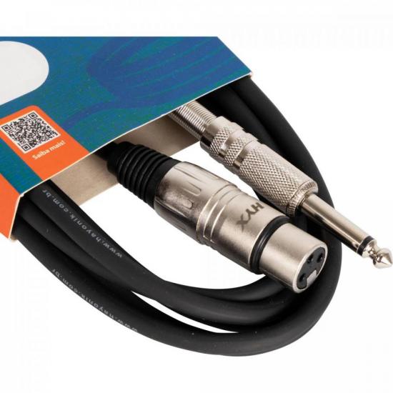 Cabo para Microfone HAYONIK Linha Brasil XLR(F) X P10 3m Preto por 50,00 à vista no boleto/pix ou parcele em até 2x sem juros. Compre na loja Mundomax!