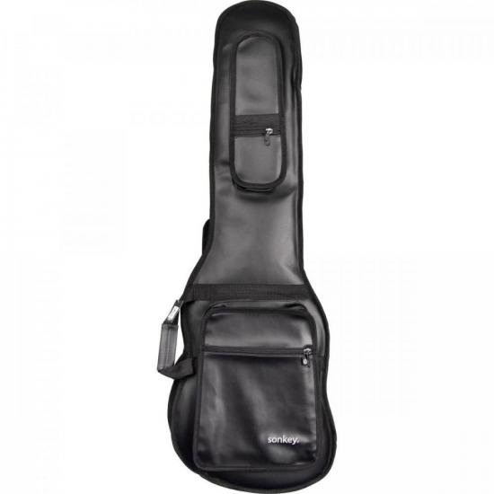 Capa para Contrabaixo SONKEY Couro Sintetico Premium Preta (72882)